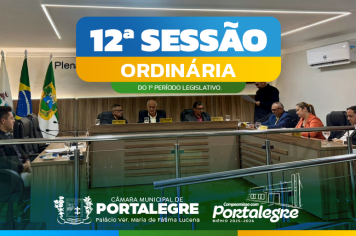  12ª Sessão Ordinária do 1º Período Legislativo de 2025