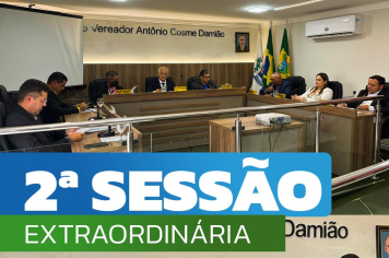  2ª Sessão Extraordinária de 2025