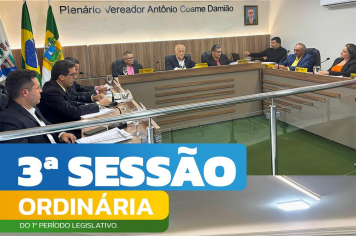  3ª Sessão Ordinária do 1º Período Legislativo de 2025