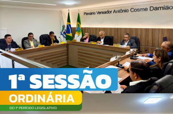  1ª Sessão Ordinária do 1º Período Legislativo de 2025