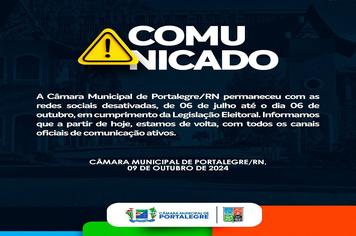 Câmara Municipal de Portalegre/RN Reativa Canais de Comunicação Após Período de Desativação Eleitoral