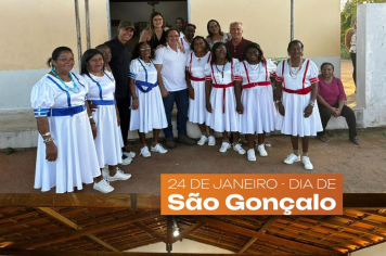 Presidente da Câmara, Adalberto Rêgo, participou da festividade alusiva ao Dia de São Gonçalo.