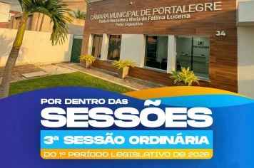  3ª Sessão Ordinária do 1º Período Legislativo de 2026
