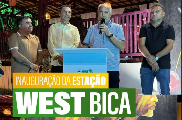 Presidente, Adalberto Rêgo, representa a Câmara Municipal, na apresentação do West Bica.