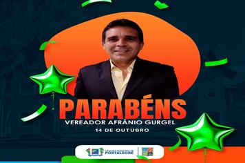 Homenagem ao Vereador Afrânio Gurgel de Lucena