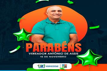 Homenagem ao Vereador Antônio Assis de Holanda Freitas