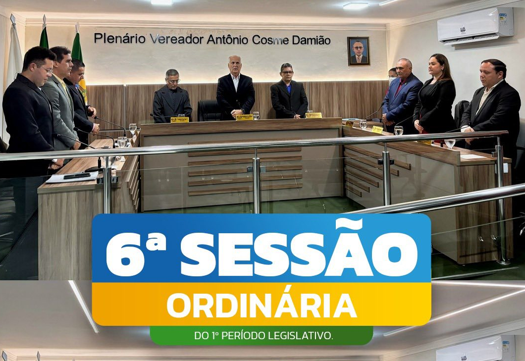  6ª Sessão Ordinária do 1º Período Legislativo de 2025